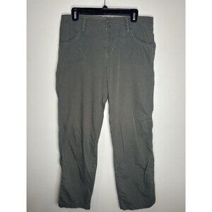Kuhl Hiking Fishing Pants Women’s Gray Stretch Drawstring Roll Up Tab Sz 10 Reg